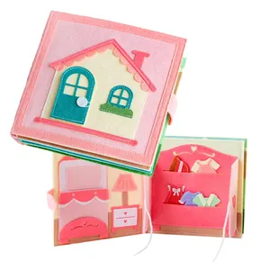 Libro Sensoriale in Feltro Montessori per Bambini di <span class=keywords><strong>1</strong></span> <span class=keywords><strong>Anno</strong></span>, Giocattolo Educativo Unisex, <span class=keywords><strong>Regalo</strong></span> Colorato Personalizzabile - Product Image 1