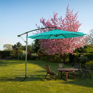 Crankle manejar Offset voladizo Patio línea de paraguas <span class=keywords><strong>colgante</strong></span> al aire libre Patio solo voladizo <span class=keywords><strong>sombrilla</strong></span> de acero inoxidable - Product Image 4
