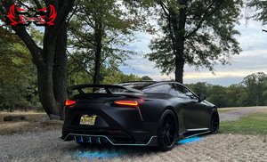 Gran oferta, Kit de cuerpo de difusor trasero de estilo artístico de parachoques trasero de fibra de carbono, accesorios de coche, Kit aerodinámico para <span class=keywords><strong>Lexus</strong></span> LC500 <span class=keywords><strong>LC500H</strong></span> - Product Image 5