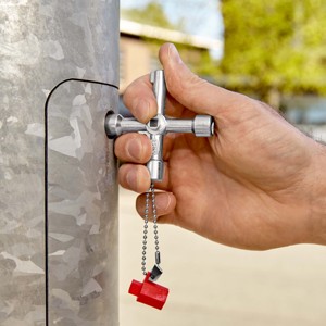 KNIPEX 00 11 03 Llave universal para armarios de control y aparellajes eléctricos para todos los sistemas de bloqueo comunes 76 mm - Product Image 3