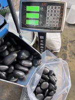Полированная мозаичная плитка из черного речного камня, уличная галька для ландшафтного сада и сада парка, доступная для продажи