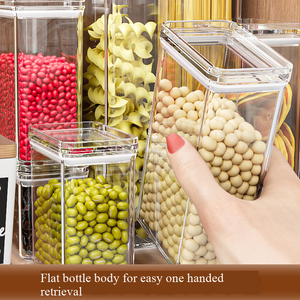 Conjunto de Potes de Especiarias Empilháveis em Acrílico Personalizados OEM Sem BPA para Casa e Cozinha com Tampa Fabricante - Product Image 4