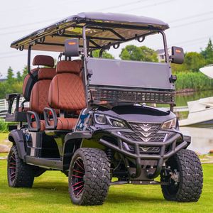 Carrito de Golf Eléctrico de 4 Plazas con Asientos Acolchados y Conducción Suave para Jardín, Campo de Golf y Caminos Privados - Product Image 2