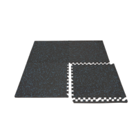 Tapis de sol de gym personnalisables Hydefoam en EVA + caoutchouc, tapis de sport pour la maison, antidérapant, insonorisant, absorbant pour salle de sport, aire de jeux