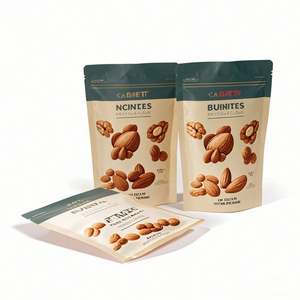 Custom Reusable Resealable Green Food Packaging Chewing <b>Gum</b> Jelly Nut Walnut Macadamia Stand Pouch Zipper Top Moisture Proof - Product Image 5