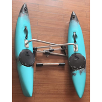 Yak Outdoors Ensemble de pontons en plastique robustes à emballage indépendant, poids brut de 10 kg, pour accessoires de ski nautique et kayak, pour 1-2 personnes
