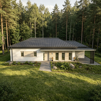Maison préfabriquée portable entièrement meublée, 4 chambres, luxe contemporain, écologique, alimentée à l'énergie solaire, grande maison familiale, salle de bain, salle de sport
