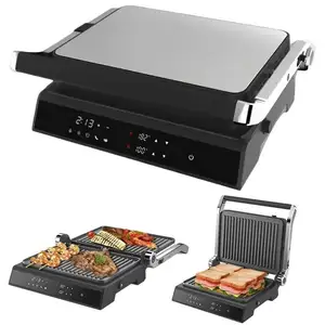 Aifa Hot Sell Sandwich Maker Panini Press Grill 1000W 180 Degree Open Available With Drip Tray Contact Grill Panini Maker