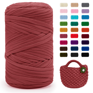 Cesta de almacenamiento grande de 200 g para pantuflas elásticas tejidas a mano, cojín de ganchillo, bolsa de material DIY, patrón teñido con hilo mezclado - Product Image 1