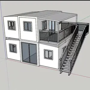 Fertighäuser Fertighäuser Modulare Häuser Modernes Zusammenklappen Erweiterbarer Container Casas House 20Ft 40Ft Pre Fab Homes