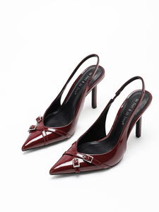 Déstockage d'usine : Sandales à talons hauts pour femmes, styles variés, en cuir verni, prix de gros abordable - Product Image 2