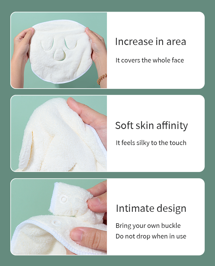 LMLTOP Hot Sale Soft Coral Fleece Reusable Face Mask Towel Custom Logo White Face Towel For Beauty Spa Facial Towels SY402