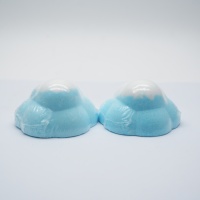 Boule de Bain Explosive Typhoon Mangkhut – Bain Relaxant Blanc et Bleu Clair pour une Peau Douce et Tendre – Spa Corporel pour le Bain