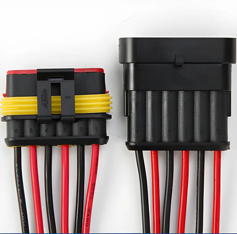 Custom Male Female Waterproof Electrical Connector Car Wire Harness Plug Socket Kit With Wire 1.5mm Series Terminal Connector