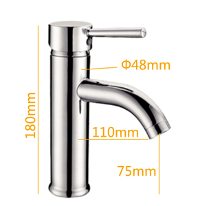 Moderno a leva singola in ottone/VSS rubinetto commerciale rubinetto lavello valvola ceramica nucleo singolo foro di montaggio - Product Image 3