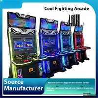 Console d'arcade Pandora King de 32 pouces, grande boîte double au clair de lune, jeu d'armoire de chasse à pièces de bureau nostalgique en anglais