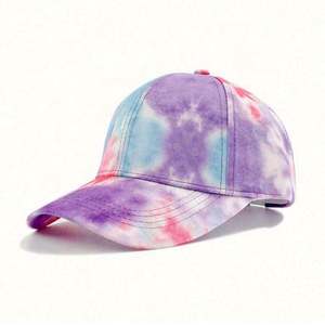 Nueva Gorra de Béisbol con Estampado Tie-Dye, Estilo Hip Hop, con Parches de Colores y Graffiti, Visera Protectora Solar con Degradado de Color - Product Image 6