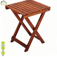 Table d'appoint pliante tendance en bois de sapin de qualité supérieure, bureau de loisirs léger et portable pour la plage, les vacances en bord de mer et les fêtes en extérieur