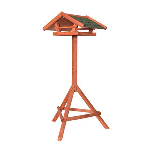 Alimentador de pájaros salvajes de madera simple OEM Estación de alimentación de pájaros para jardín Suministros de pájaros de alta calidad - Product Image 4