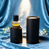 Boîte cadeau personnalisée disponible, prix d'usine, flacon de parfum miniature en verre transparent rond de 30 ml, 50 ml, 100 ml avec bouchon