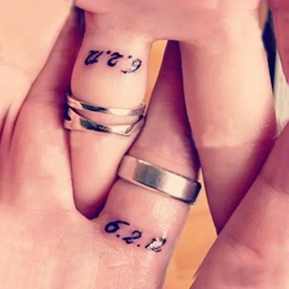 シルバージュエリータットリング男性と女性の間のタット結婚指輪ジュエリータトゥーの人気シルバータットリング