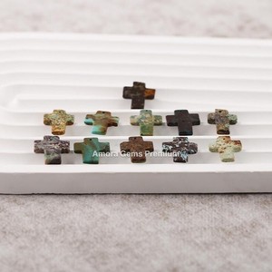 Mezcla de cabujones en forma de cruz piedras preciosas sueltas para la fabricación de joyas piedras pulidas naturales únicas perfectas para colgantes - Product Image 2