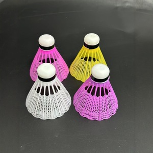 Nylon Shuttlecocks Yellow White Purple Durable Training For Children Lightweight Plastic Feathers - Product Image 2