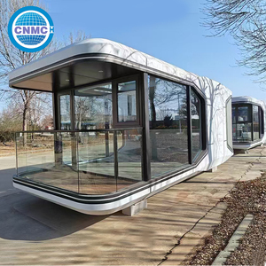 Casa Cápsula de Lujo para Invierno, Estructura de Acero Galvanizado Prefabricada, Impermeable, con <span class=keywords><strong>Dormitorio</strong></span> y Baño - Product Image 3