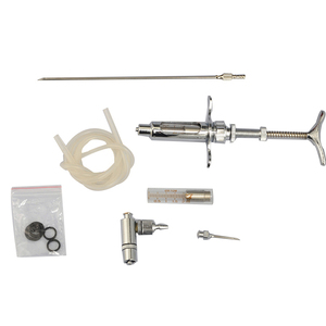 CETTIA KD103 Inyector de Vacunas Veterinario de Alta Precisión para Aves de Corral, <span class=keywords><strong>Jeringa</strong></span> Metálica de <span class=keywords><strong>2</strong></span> <span class=keywords><strong>ml</strong></span> con Conexión Luer Lock - Product Image 1