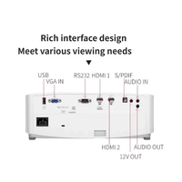 Projecteur DLP 4K UHD35x 3840x2160 Contraste 1000000:1 Full 3D 3600 ANSI Lumens Projecteur Home Cinéma