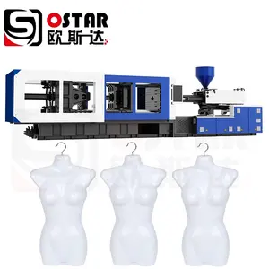 Machine de moulage par injection de mannequin en plastique d'affichage de t-shirts pour torse féminin et enfant masculin fabrication de robe de corps à dos creux