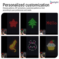 Cortina de Luces LED Inteligente WS2811 RGB de 5V, Sincronización con Música, Control por Aplicación, Alimentación por USB, para Decoración de Paredes de Habitaciones, Decoración Navideña, Exhibición en Interiores