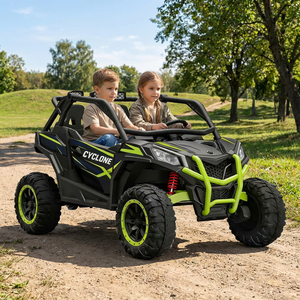 Coche Eléctrico Grande de Dos Plazas <span class=keywords><strong>Cyclone</strong></span> 24V con Motor Potente para Niños, Control Remoto para Padres, Música, Batería Recargable, UTV - Product Image 2
