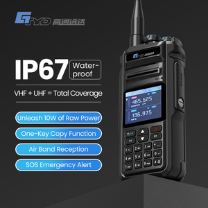<span class=keywords><strong>10W</strong></span> Vollband Walkie Talkie Amateur Schinken FM AM UHF VHF IP67 Wasserdichter Handheld Analog - Product Image 2