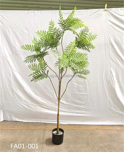 Planta verde artificial <span class=keywords><strong>Jacaranda</strong></span> planta en maceta interior sala de estar Oficina Hotel decoración planta biónica bonsái - Product Image 5