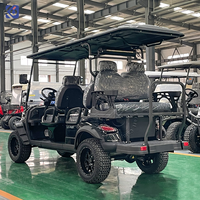 Voiture de golf électrique à 4 roues homologuée pour la route CAMP, batterie au lithium, 6 places, 7500W, voiturette de golf électrique pour le tourisme