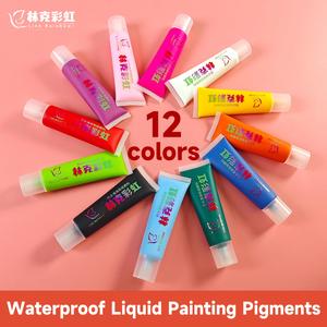 สีเพ้นท์หน้ากันน้ำ กันเหงื่อ ติดทนนาน สำหรับแต่งหน้าศิลปะบนร่างกาย ใช้ได้กับสระว่ายน้ำและงานปาร์ตี้ฤดูร้อน - Product Image 2