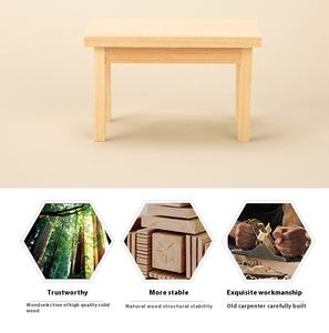 Mini escala casa de muñecas en miniatura modelo de mesa De Madera Muebles hechos a mano accesorios de fotografía adornos juguetes DIY plástico Metal felpa - Product Image 6