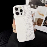 Top vente en gros Design de luxe personnalisé pour Iphone Crocodile Pu étui de téléphone en cuir