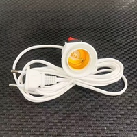 Support de lampe à vis E27 en plastique, norme UE, avec interrupteur, type suspendu, cordon d'alimentation de 3/5/8/10 mètres, vente en gros d'usine