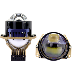 Fari a <span class=keywords><strong>LED</strong></span> H4 <span class=keywords><strong>H7</strong></span> H11, Luce di Guida 65W 6000K, Lente Proiettore Bi-<span class=keywords><strong>LED</strong></span> da 3 Pollici, Faro Bi-<span class=keywords><strong>LED</strong></span> con Luce Laser per Auto - Product Image 2