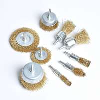 Lot de 15 brosses de polissage en fil d'acier recouvert de laiton avec tige de 1/4 pouce Rocaris, 3 tailles, personnalisable OEM