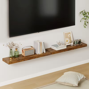 Estantes Flotantes de Madera para Pared, Estantes Flotantes de Madera para Pared, Estante de Madera, Estantes de Almacenamiento Flotantes para Baño, Sala de Estar - Product Image 4