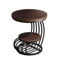Nouvelle table basse moderne et simple, table d'appoint ronde créative pour salon, table d'appoint et étagère de rangement de chevet