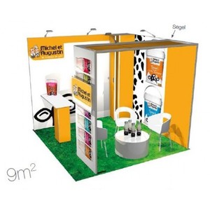 h-Line Stand 3x3 con Velum da Soffitto - Product Image 1