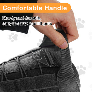 卸売ヘビーデューティー戦術犬用ハーネス、リード付き、伸縮性のあるアンチプルデザイン、トレーニングやアウトドアアドベンチャーに最適 - Product Image 5