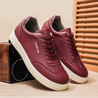Chaussures décontractées pour hommes 39-45, respirantes, en cuir PU, légères, baskets en caoutchouc, nouvelles chaussures confortables pour hommes