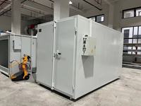 Four de séchage électrique industriel Ailin à deux portes, contrôlé par PLC, couleur personnalisée, pour le durcissement de revêtements en poudre, chariot métallique de grande taille
