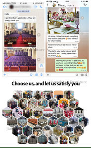 Chaises d'église empilables rouges en métal avec support - Product Image 6