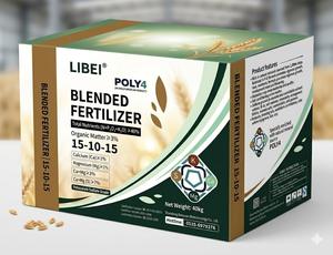 Fertilizante Avanzado POLY4 NPK 15-10-15, Enriquecido con Oligoelementos Ca, Mg <span class=keywords><strong>y</strong></span> S - Product Image 1